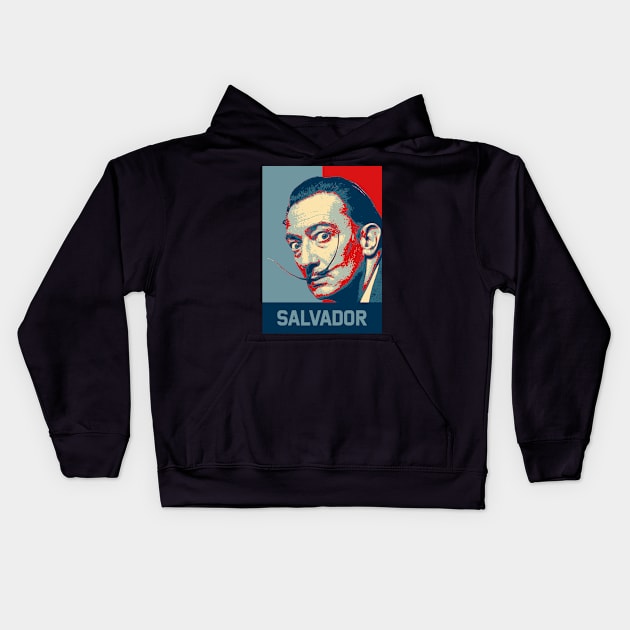 Salvador Dali Kids Hoodie by mrcatguys